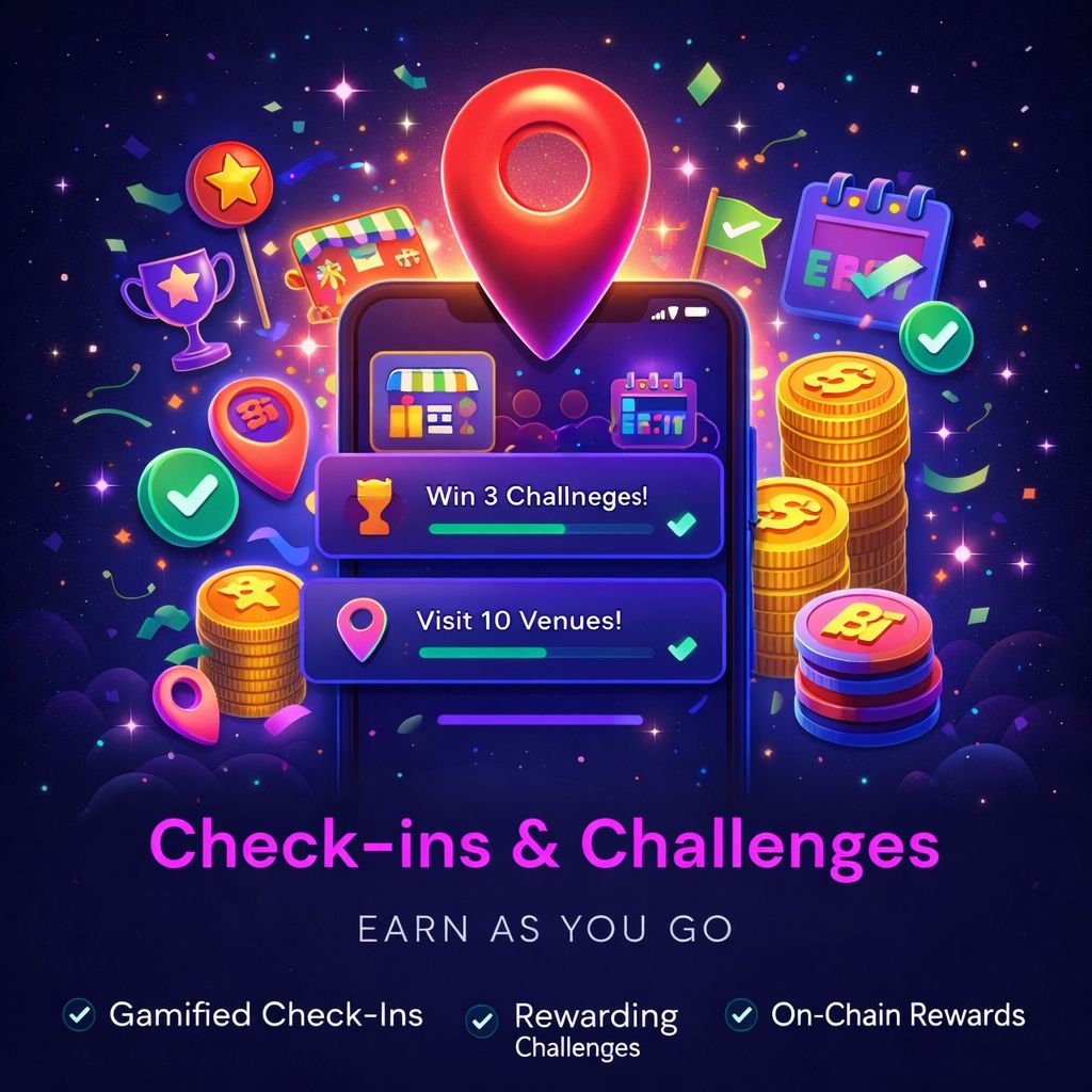 Check-ins & Challenges